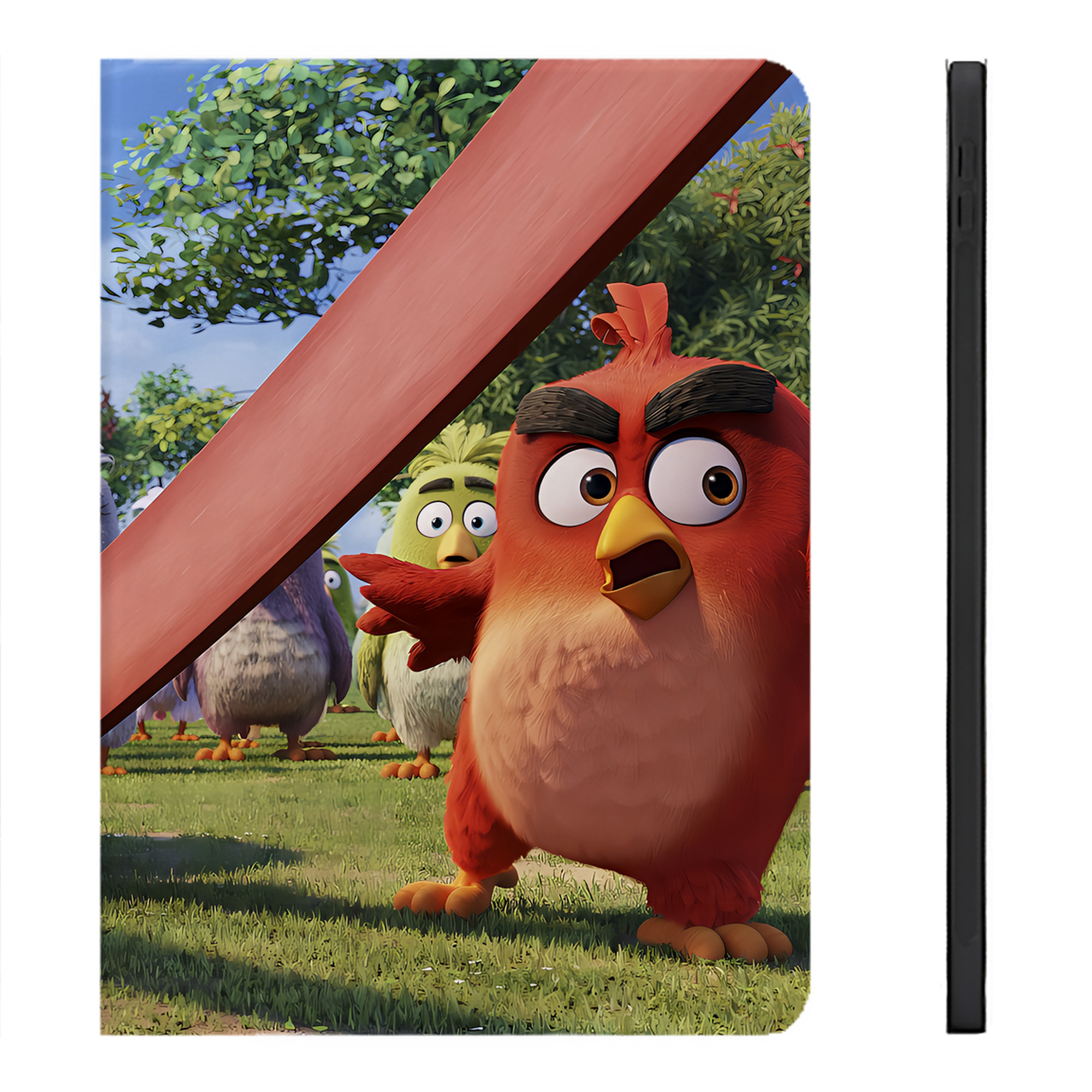 （画像用） Angry Birds アングリーバード IPadケース ペンホルダー付き ブックスタイルデザイン